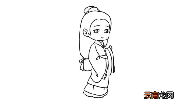 汉服简笔画女 汉服女怎么画