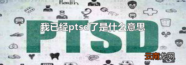 我已经ptsd了是什么意思