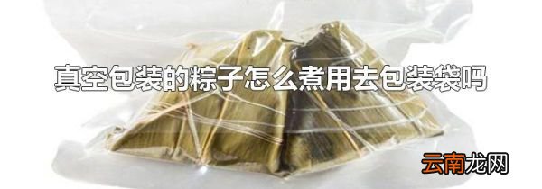 真空包装的粽子怎么煮用去包装袋吗