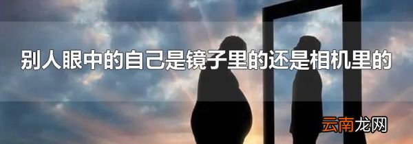 别人眼中的自己是镜子里的还是相机里的
