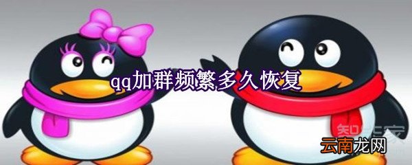qq加群频繁多久恢复