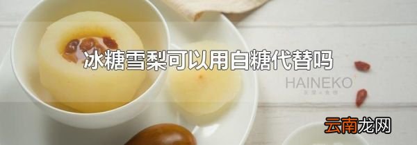 冰糖雪梨可以用白糖代替吗