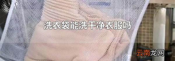洗衣袋能洗干净衣服吗