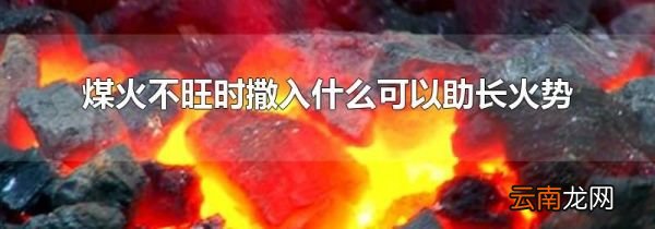 煤火不旺时撒入什么可以助长火势