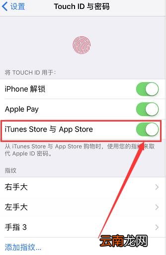 苹果下载东西怎么设置指纹