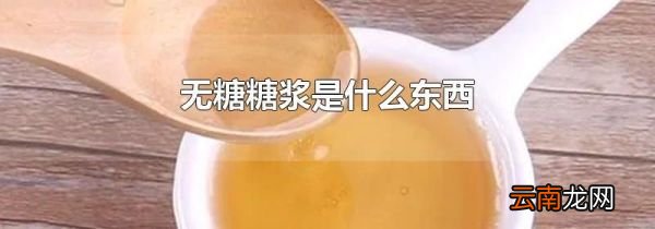 无糖糖浆是什么东西