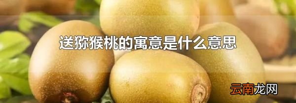 送猕猴桃的寓意是什么意思