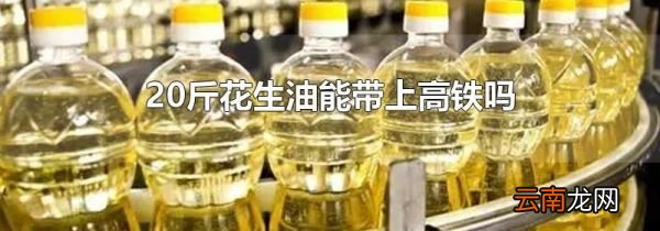 20斤花生油能带上高铁吗
