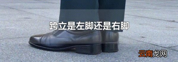 跨立是左脚还是右脚