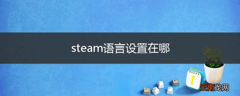 steam语言设置在哪