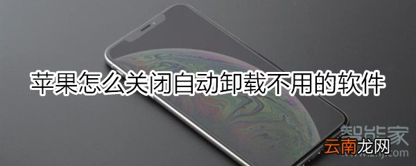 苹果怎么关闭自动卸载不用的软件