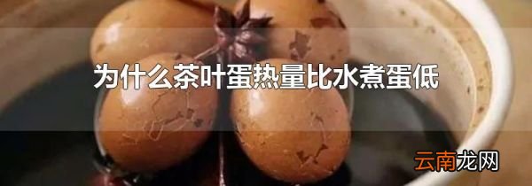 为什么茶叶蛋热量比水煮蛋低