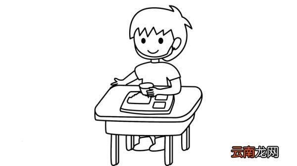 少聚集简笔画 少聚集的画法