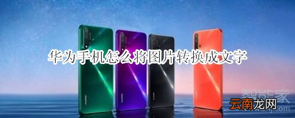 华为手机怎么将图片转换成文字