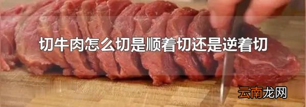 切牛肉怎么切是顺着切还是逆着切