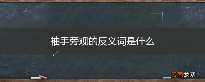 袖手旁观的反义词是什么