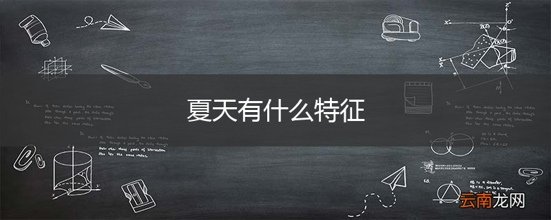 夏天有什么特征