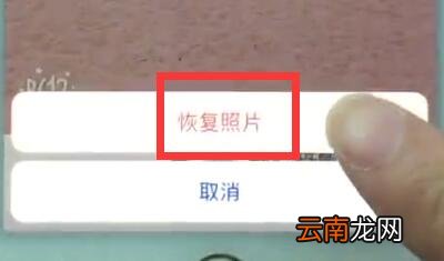 苹果7中恢复照片的操作步骤