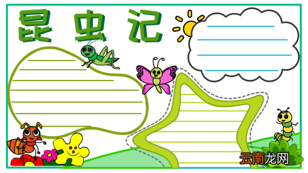 昆虫记手抄报初二
