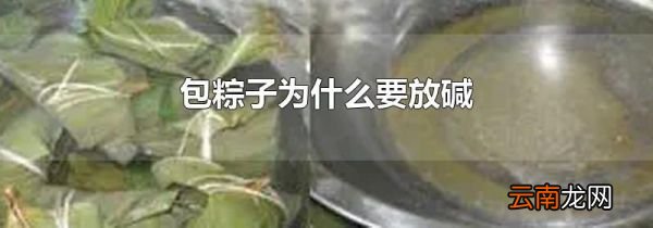 包粽子为什么要放碱