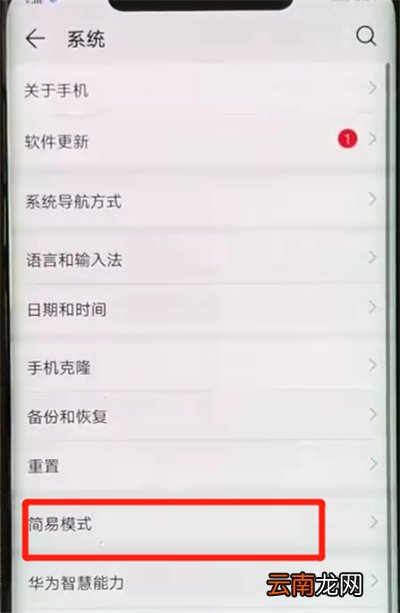 华为mate20x中将简易模式打开具体操作步骤