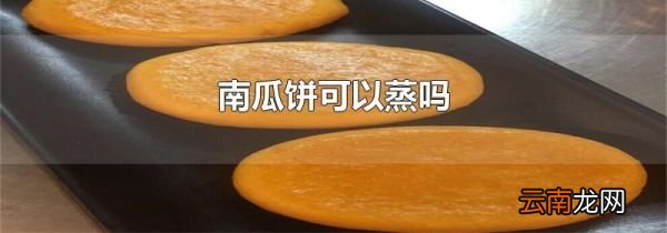 南瓜饼可以蒸吗