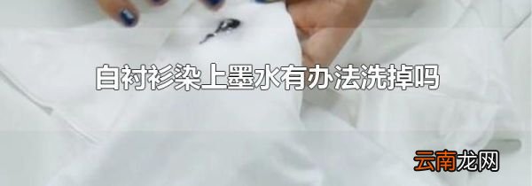 白衬衫染上墨水有办法洗掉吗