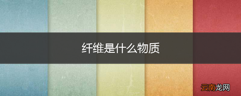 纤维是什么物质