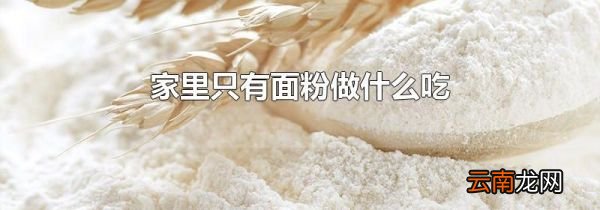 家里只有面粉做什么吃