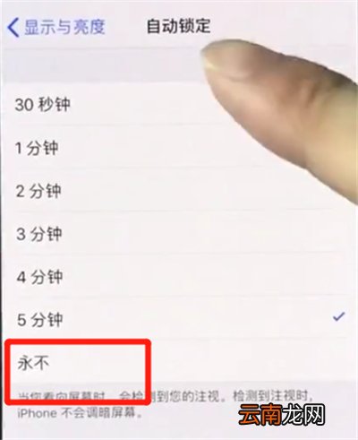 iphonex中设置手机屏幕常亮的操作方法