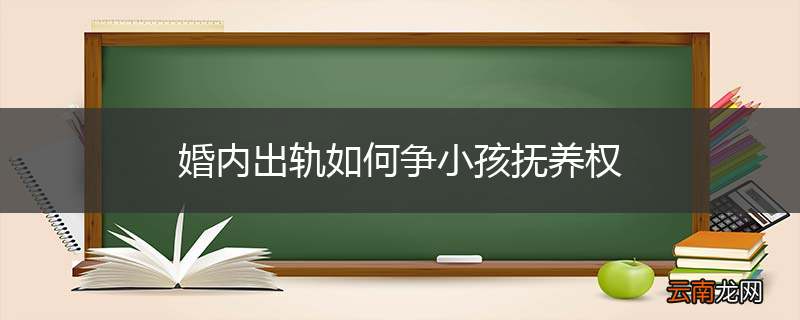 婚内出轨如何争小孩抚养权