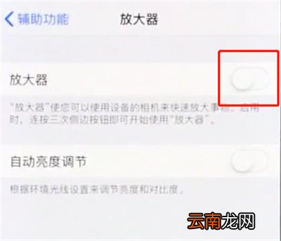 iphonex中使用放大器的操作步骤