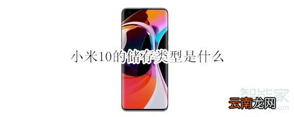 小米10的储存类型是什么