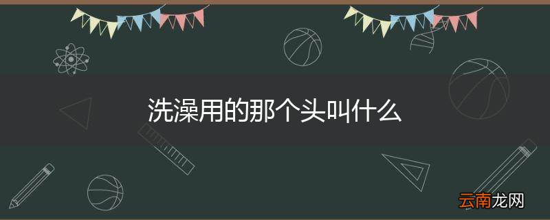 洗澡用的那个头叫什么