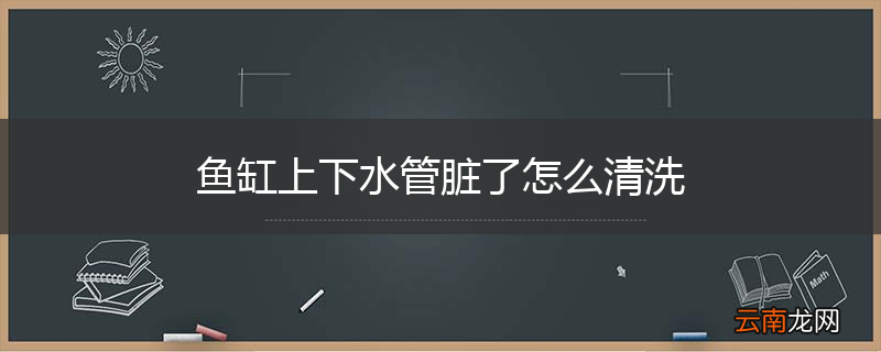 鱼缸上下水管脏了怎么清洗