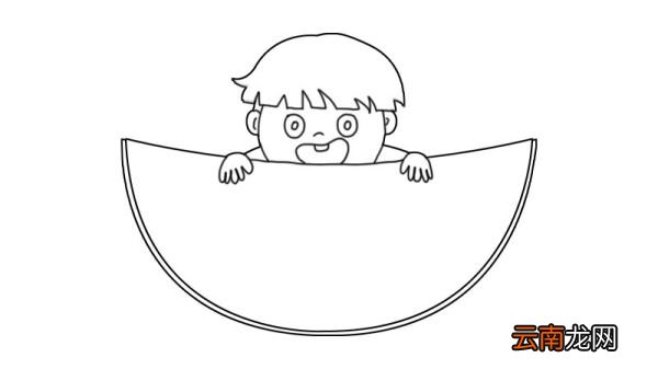 吃西瓜简笔画教程吃西瓜简笔画步骤