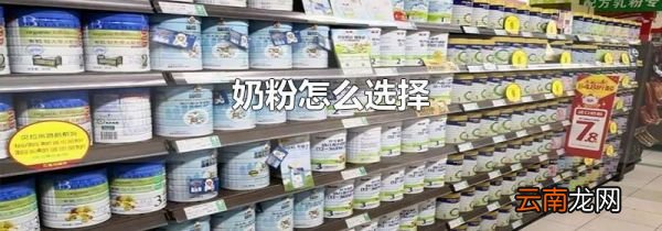 奶粉怎么选择