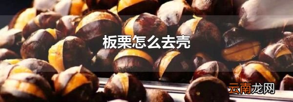 板栗怎么去壳