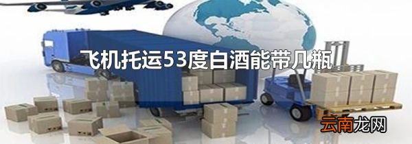 飞机托运53度白酒能带几瓶