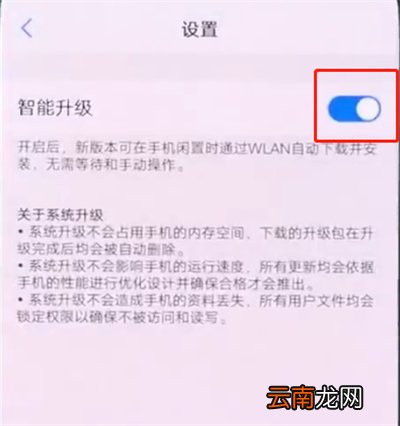 vivonex中关闭系统自动更新的简单方法