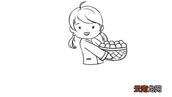 摘柿子简笔画 摘柿子简笔画怎么画