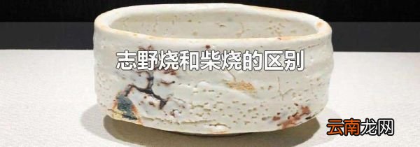 志野烧和柴烧的区别