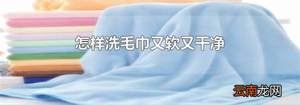 怎样洗毛巾又软又干净