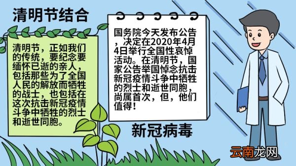 清明节结合新冠病毒手抄报 清明节结合新冠病毒手抄报怎么画