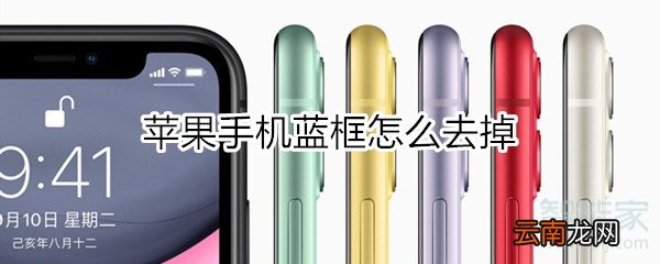 苹果手机蓝框怎么去掉