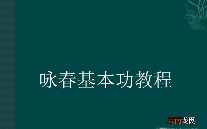 咏春基本功教程