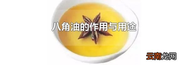 八角油的作用与用途