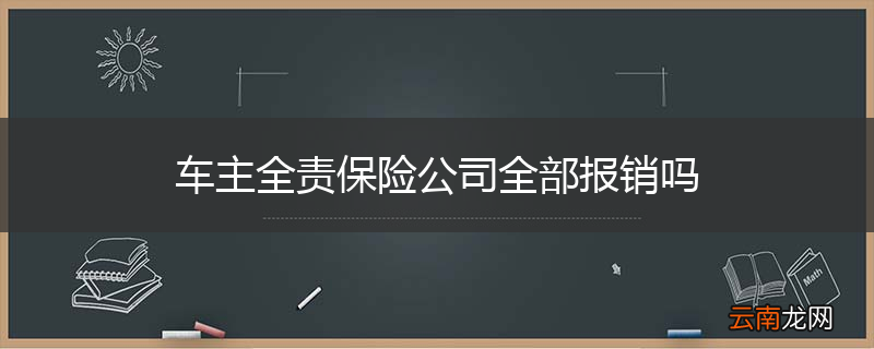 车主全责保险公司全部报销吗