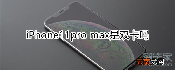 11pro max是双卡吗