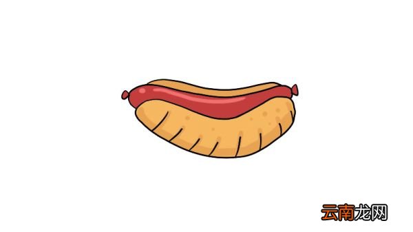 热狗简笔画怎么画怎么画热狗简笔画